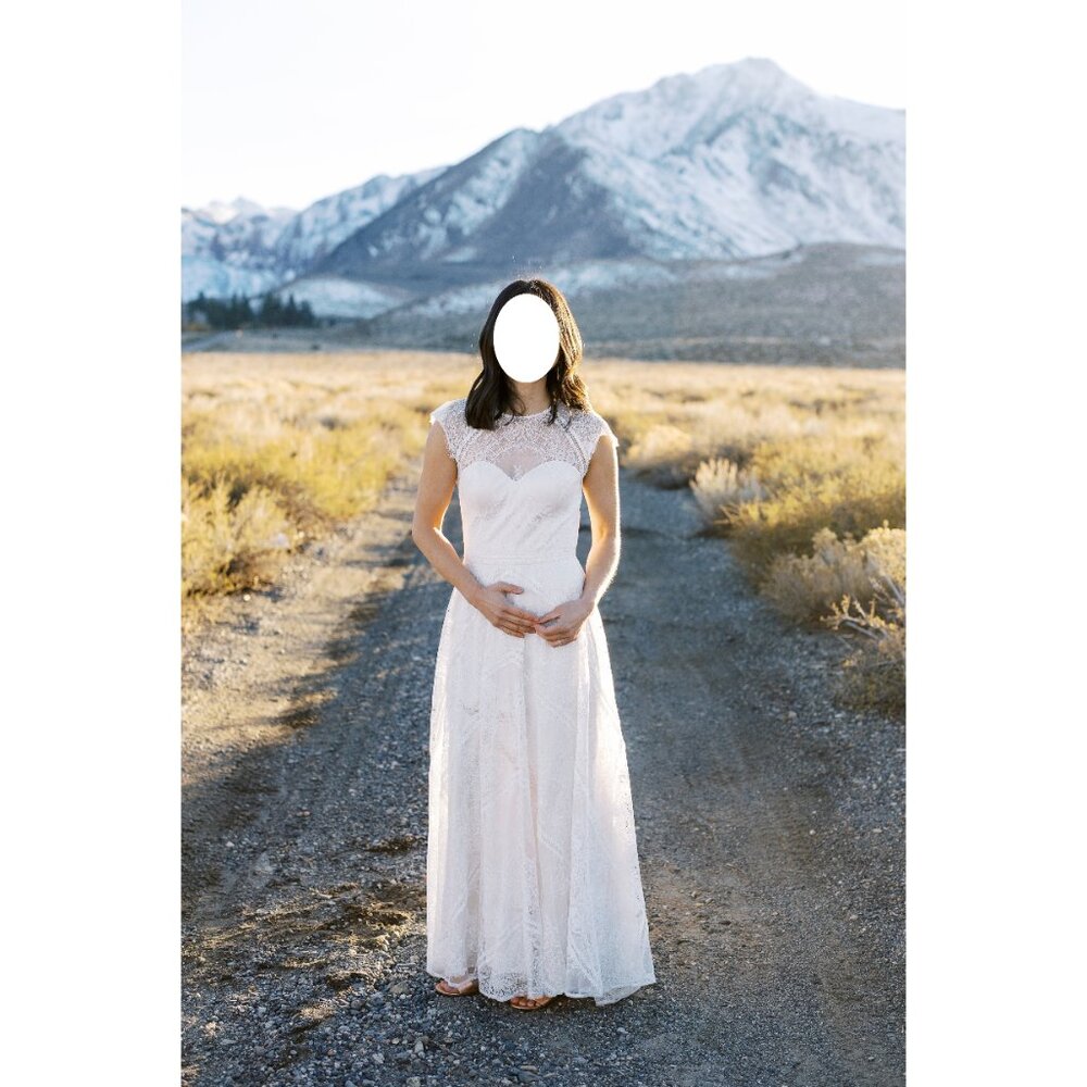 Catherine Deane Natania Ivory White Lace Wedding Dress Size - Picture 7 of 16